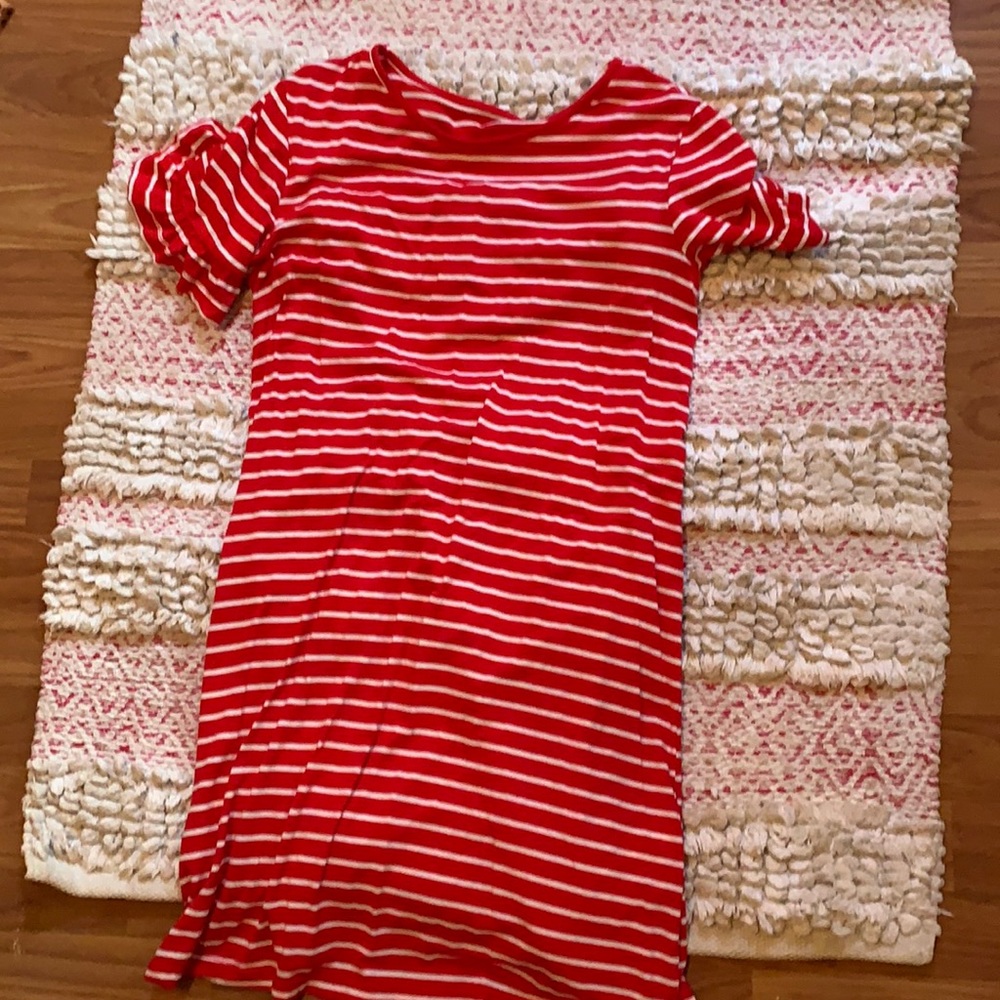 Summer red dress